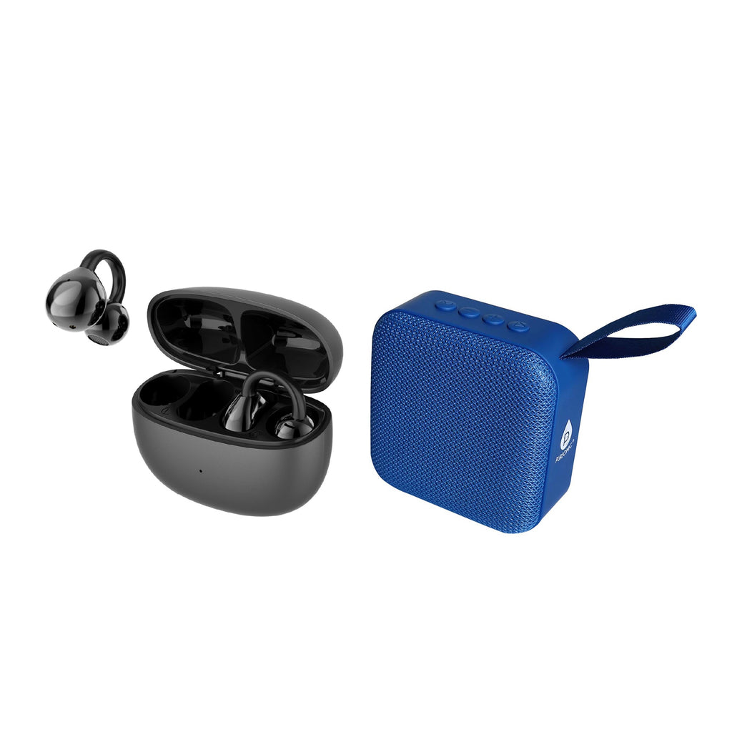 Total Audio Experience Set – Wireless Earbuds with 8D Sound + 360° Surround Speaker