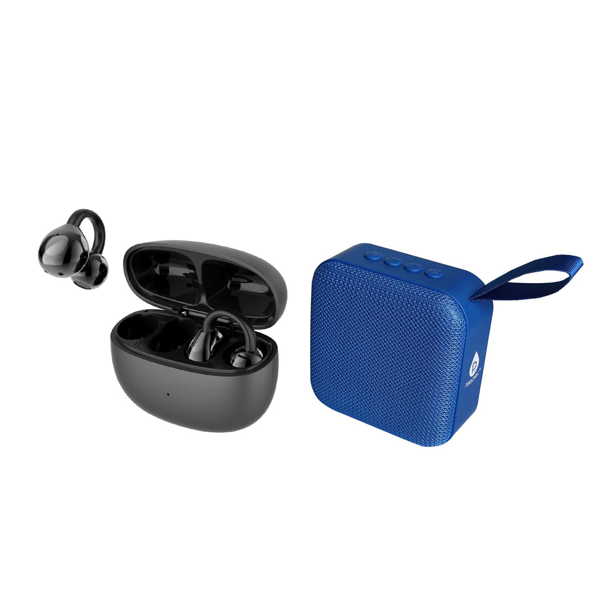Total Audio Experience Set – Wireless Earbuds with 8D Sound + 360° Surround Speaker